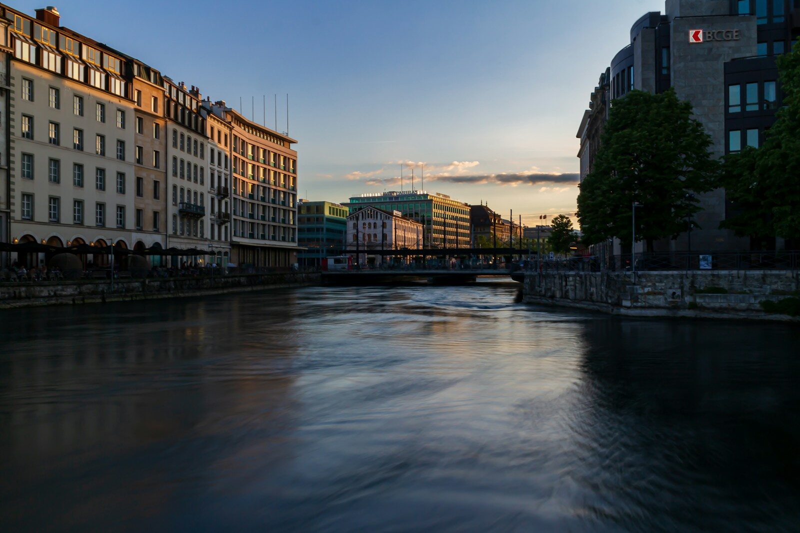river surrounded by building