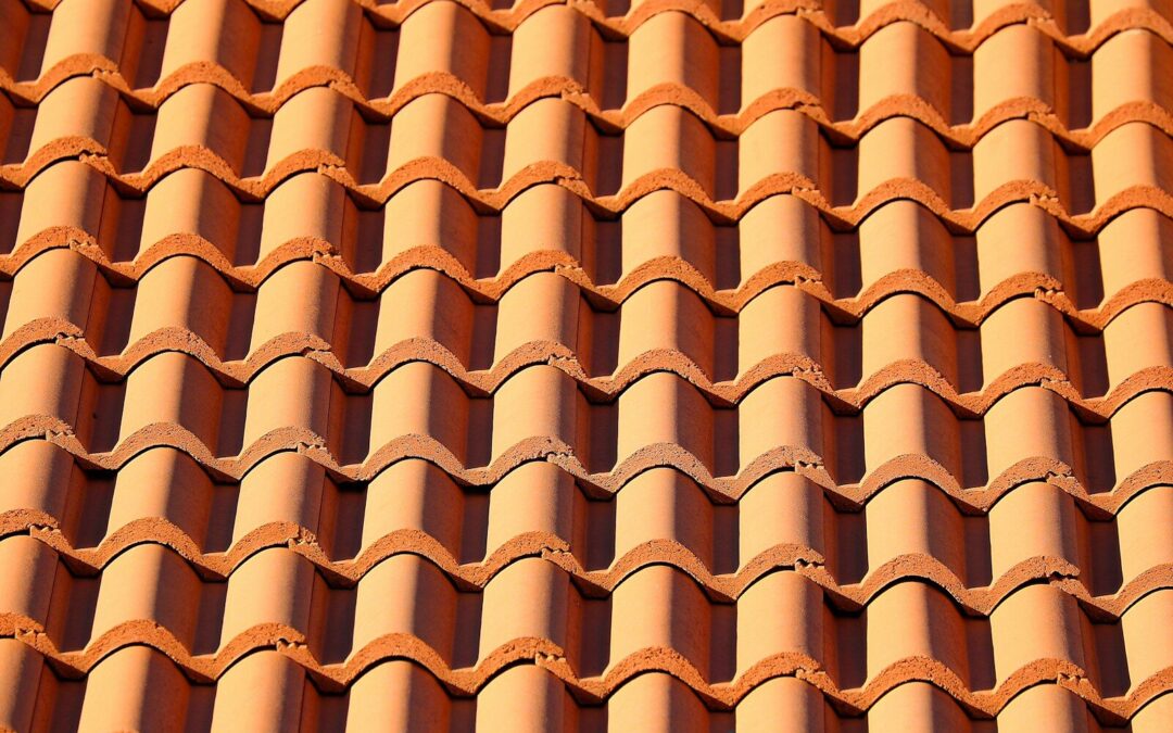 brown roof tiles in close up photography